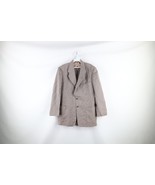 Vintage 70s Joseph Feiss Mens 44L Wool Houndstooth 2 Button Suit Coat Ja... - $81.39 CAD