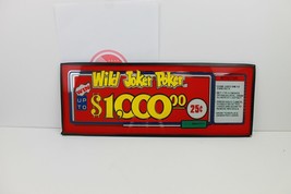 Wild Joker Poker Star Tech International 25 cent Glass Poker - $93.49