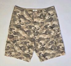 Dockers Camo Cargo Shorts Mens Size 34x11 with Pockets Cotton Loose Fit - $4.97