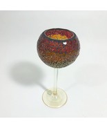 Party Lite Siena Crackle Mosaic Stemmed Tealight Holder Retired Pattern - $330.21 MXN