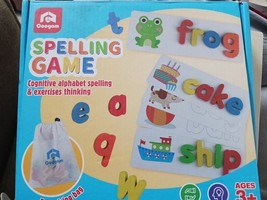 Coogam Spelling Game 3+ Montessori Preschool STEM Educational Toy Wooden Letters - £13.23 GBP