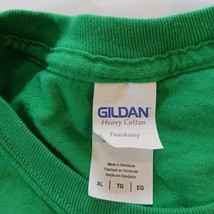 Gildan Heavy Cotton SHAMROCK BEER RUN 5K Men's Green Cotton Graphic T-Shirt XL image 3