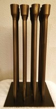 Williams Sonoma Cluster Taper Holder Antique Brass Sold Out @ Ws New No Box - £156.48 GBP