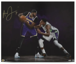Anthony Davis Autographed Lakers &quot;One on One 20&quot; x 24&quot; Photograph UDA - £498.44 GBP
