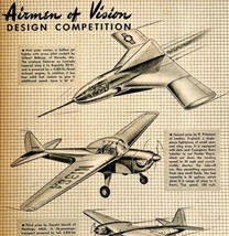 1949 Aviation Airmen of Vision Design Competition Model Airplanes Articl... - $29.99