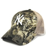 New York Yankees MLB Fan Favorite Mossy Oak Camo Mesh Hat Cap Men's Snapback - $24.99