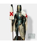 Medieval Black Antique Wearable Suit Of Armor Crusader Gothic Full Body ... - £503.54 GBP