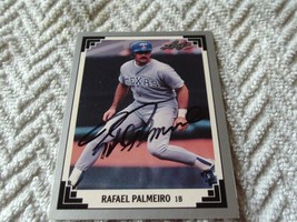 1991 Leaf # 347 Hand Signed Rafael Palmiro Nm / Mint Or Better !! - $24.99