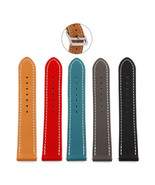 18mm/20mm Calf Leather Watch Strap - 5 Colors Genuine Calf 18 mm, 20 mm ... - £5.07 GBP