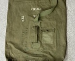 Vietnam War Era NAMED w/ Service # VTG US Army USMC Canvas Duffle Bag OD... - $29.65