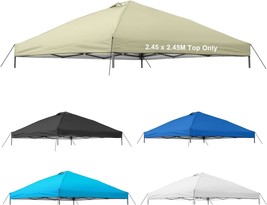 8X8 Canopy Replacement Top Cover,Waterproof Pop Up Canopy, 245 * 245Cm - £46.41 GBP