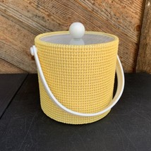Vintage Kraftware Yellow Mesh Ice Bucket  ++VERY RARE++ Mid Century Barw... - $11.88
