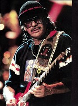 Carlos Santana Signature PRS electric guitar live onstage 8 x 11 pin-up photo - £2.83 GBP