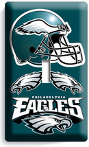 Philadelphia Eagles Football Single Light Switch Wall Plate Boys Room Man Cave - £9.15 GBP