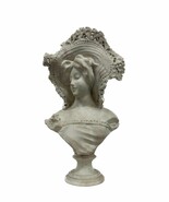 Adolfo Cipriani ( Italian 1857-1941 ) Art Nouveau Marble Bust with pedestal - $4,347.89 CAD