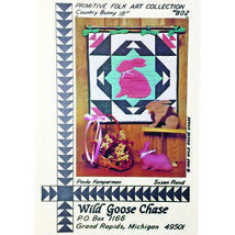 Folk Art Country Bunny Easter Quilt PATTERN by Wild Goose Chase - $4.49