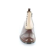 Men Stacy Adams High Top Boot Madison Biscuit Toe Brown Taupe Side Zip 00026-249 image 3