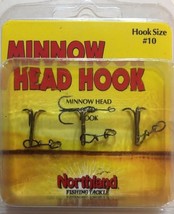 Northland Fishing Size 10 Black Nickel  Minnow Head Hook MHT10-3-RARE-SHIP N 24H - £11.59 GBP