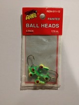 Arkie Lures Painted Ball Heads 1/16 ounce REN-511-12, 5 pack, new - £3.12 GBP
