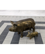 Brass Pig Figure 2.25 Inch Lot of 2 - $29.95