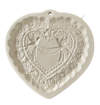 Cookie Mold Brown Bag Cookie Art 1985 Heart Birds Lovebirds - £10.43 GBP