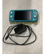 Nintendo Switch Lite  Gaming Console - Teal Tested W/ Charger 32 GB & 256Gb Card - $118.75