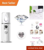 Mini USB Rechargeable Facial Steamer - Hydrating Ionic Mist for Glowing ... - $17.77