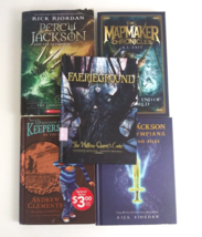 Lot of 5 Mixed Novels Percy Jackson, Mapmaker Chronicles, Keepers Soul, &amp; 1 More - £19.33 GBP