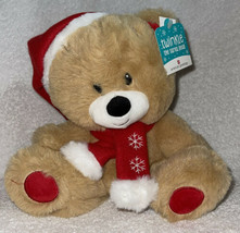 New Twinkle the Santa Bear Holiday Christmas Plush with Red Santa Hat &amp; ... - $9.99