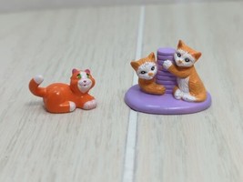 Fisher Price loving family dollhouse pet shop orange cats scratching post 1 more - $11.87