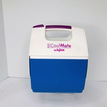 Vintage Igloo S’Cool Mate Mini Cooler Blue White Purple School Lunchbox 90&#39;s - £11.81 GBP