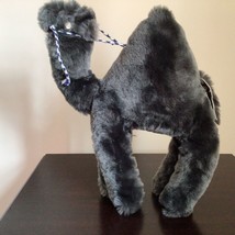 Vintage 1970&#39;s Grey Plush Camel 36cm Tall - £34.88 GBP