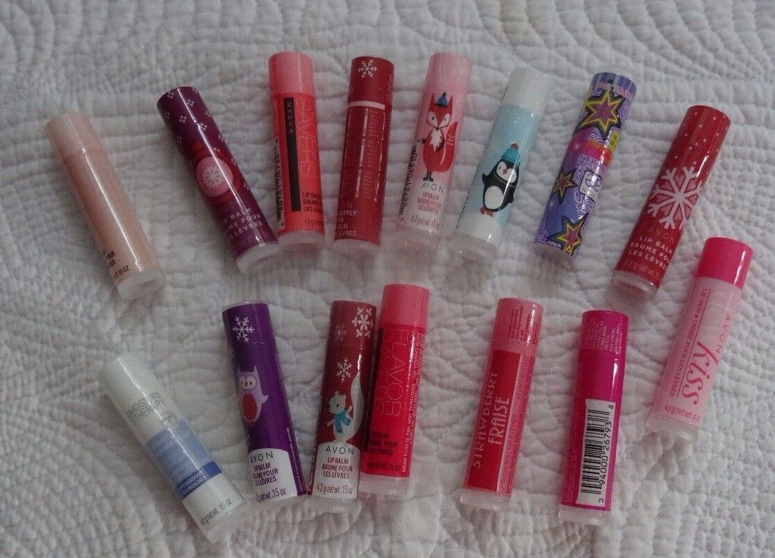 AVON LIP BALM Holiday Care Deeply Intensive Healing Dew Kiss Flavors LOT NEW - $3.99 - $39.99