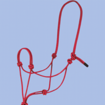 Mustand Red Rope Halter Horse Size New - £7.85 GBP