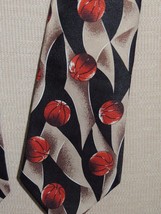 A Rogers Hand Made 1997 Basketball Neck Tie/ Necktie 59&quot;x4&quot; - £4.20 GBP