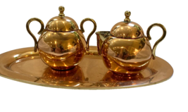 Vintage Copper Plated Mexican Tea Serving Set - $433.30 MXN