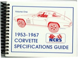 1953-1967 Corvette Guide NCRS Specifications 3rd Edition - £22.45 GBP