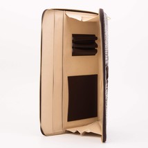 The Varese Brown Hand-Painted Python Leather 14” Laptop Portfolio image 3