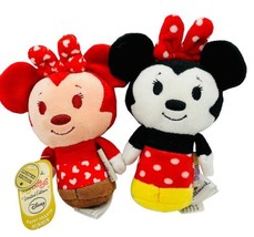 Hallmark Itty Bittys Minnie Mouse Plush Happy Hearts Lot of 2 Valentine ... - $17.75