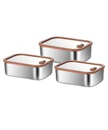 Lumista Premium 304 Stainless Steel Food Containers with Tempered Glass ... - $881.42 MXN