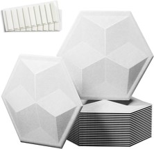 12 Pack Self-Adhesive Acoustic Panels,14&quot;X13&quot;X 0.4&quot; Soundproof Wall Panels Wall - $50.92