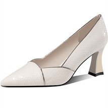 New Spring Autumn Geuine Leather Basic Women Pumps Pointed Toe High Heel Shallow - £94.55 GBP
