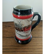 Budweiser Christmas Holiday Mug or Stein 1990 &quot;the Season&#39;s Best. - £7.60 GBP