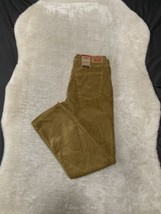 New Levi’s Straight Leg Y2K Style Corduroy Tan Pants Size 31x30 NWT - £26.78 GBP