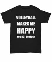Volleyball T-Shirt Lover Fan Funny Gift for Gag Unisex Tee Black - £14.69 GBP+