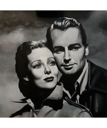 Loretta Young Alan Ladd Film Art Painting 20x20 Canvas Movie Memorabila ... - €1.658,52 EUR
