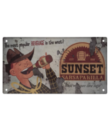 Fallout Metal Tin Sign Sunset Saloon Sarsaparilla Official Collectible D... - £23.38 GBP