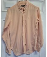 Polo Ralph Lauren Long Sleeve Shirt Youth Size (16) Salmon Button Down C... - $18.81