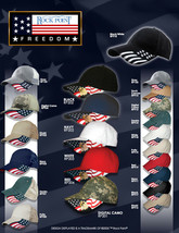 Patriotic Flag Caps - Adjustable Cotton Baseball Hats for Men - £15.86 GBP