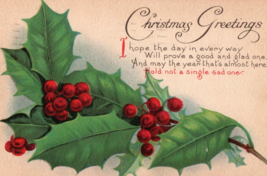1911 Mistletoe Christmas Postcard - $7.92